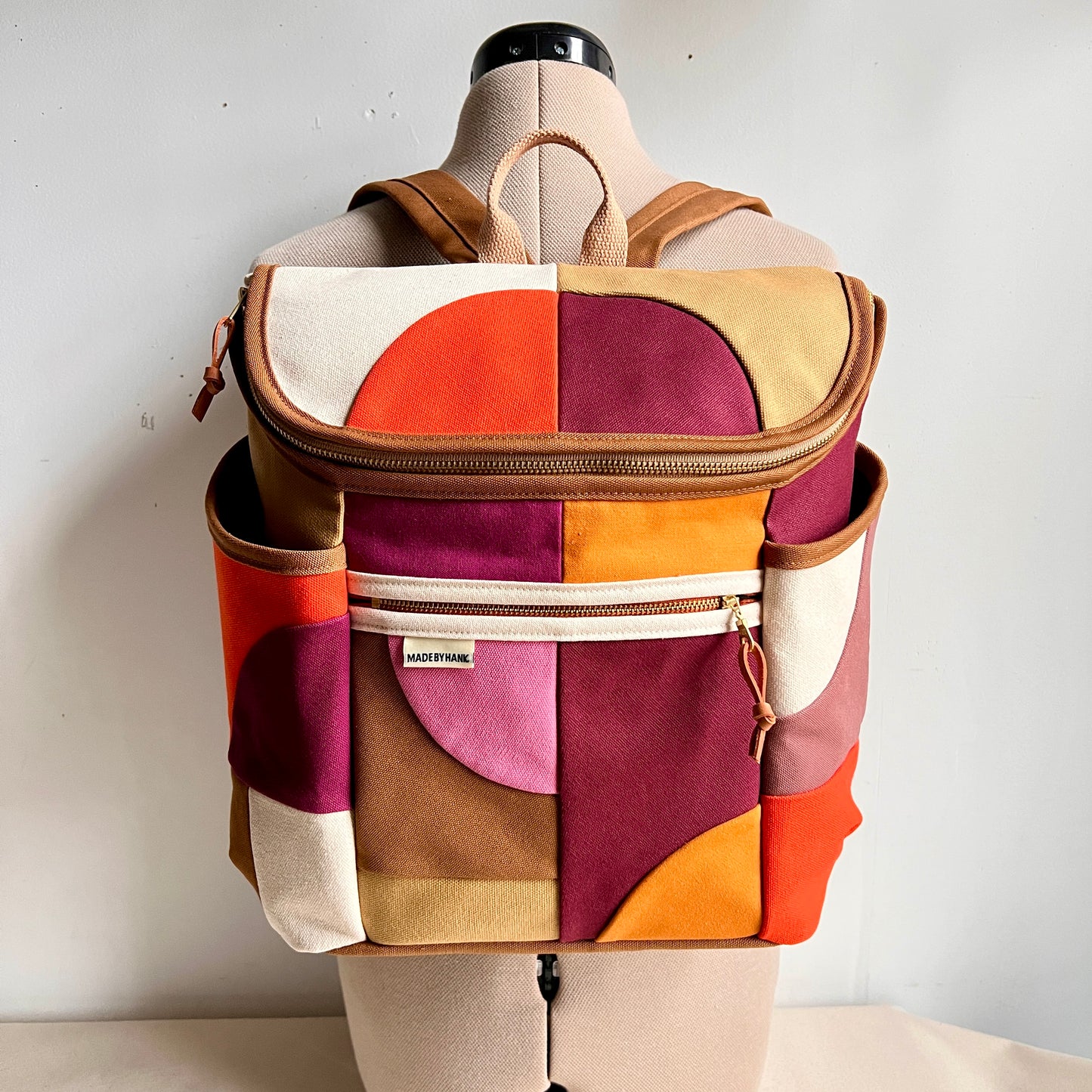 NEW! Roomier Backpack with Side Pockets, Honey/Tangerine/Natural/Berry/Wine etc