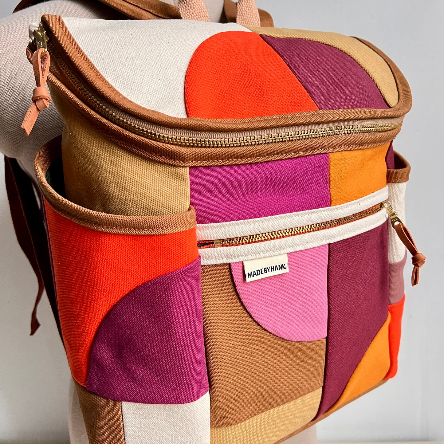 NEW! Roomier Backpack with Side Pockets, Honey/Tangerine/Natural/Berry/Wine etc