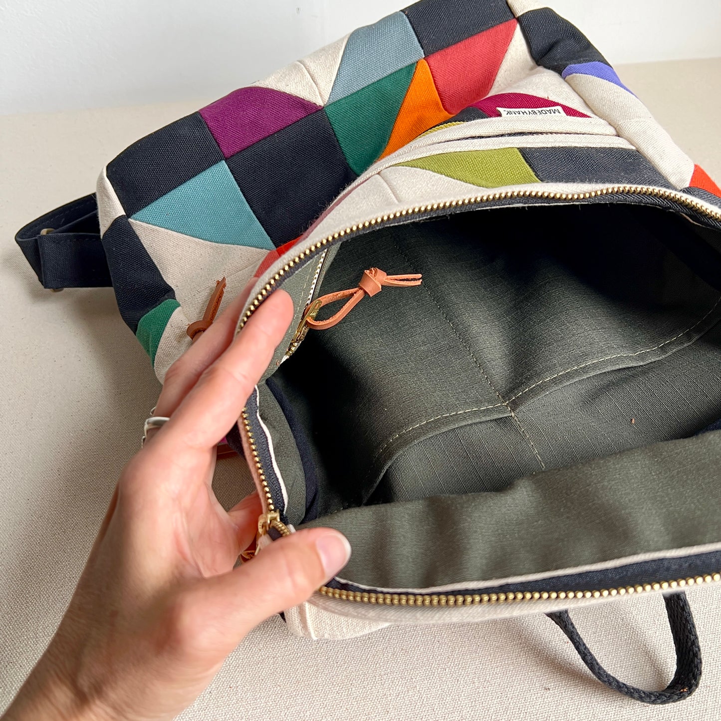 fractured nova star backpack, bright multi