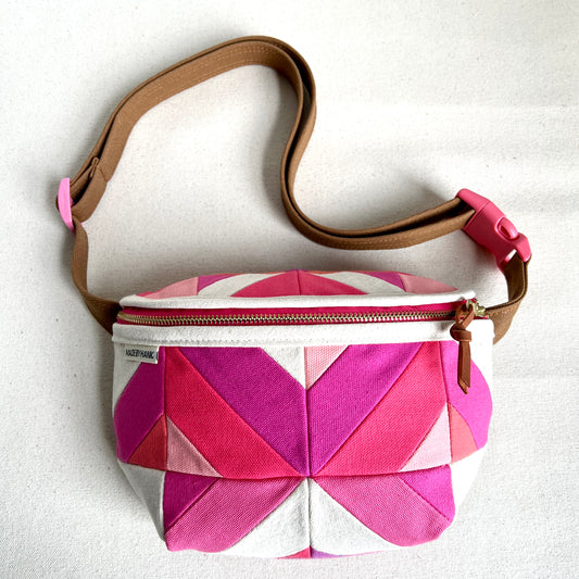 kaleidoscope fanny bag, barbie pinks